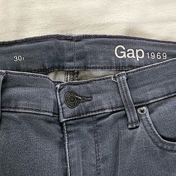 Gap 1969 Womens 30r Skinny Black/grey Jeans - Picture 2 of 3